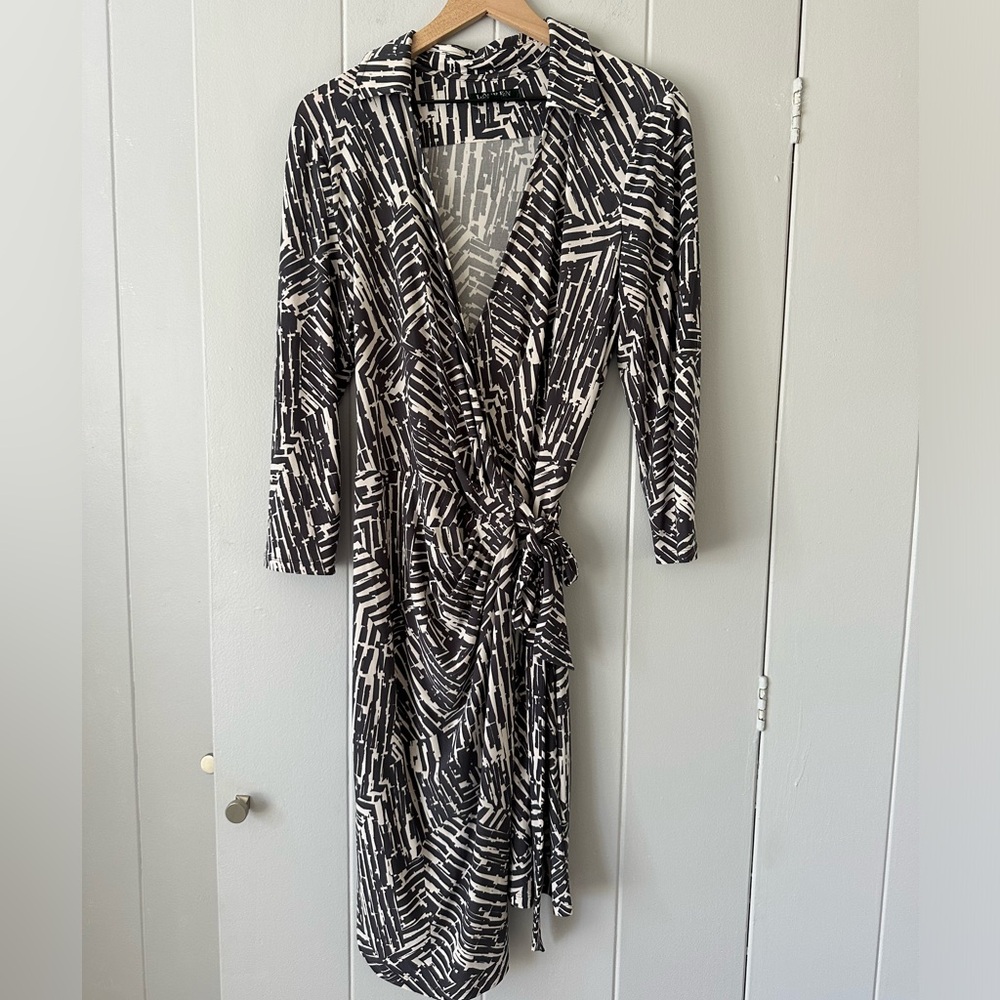 LAUREN Ralph Lauren Striped Wrap Dress